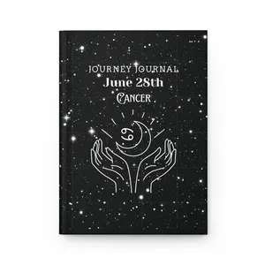 Celestial Journey Journal, Astrological Gift, Cancer Journal, Horoscope Keeper, Zodiac Writing Notebook, Starry Night Diary