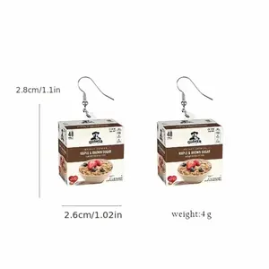 Cool Fun Plastic Snack Earrings