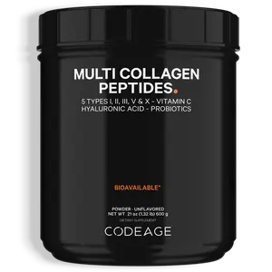 Multi Collagen Peptides Powder + Probiotics Black Edition Large