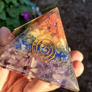 Large Orgonite Pyramids, Toxic Energy Cleanser, EMF Protectors, Toxic Energy Filter, Chakra Orgone