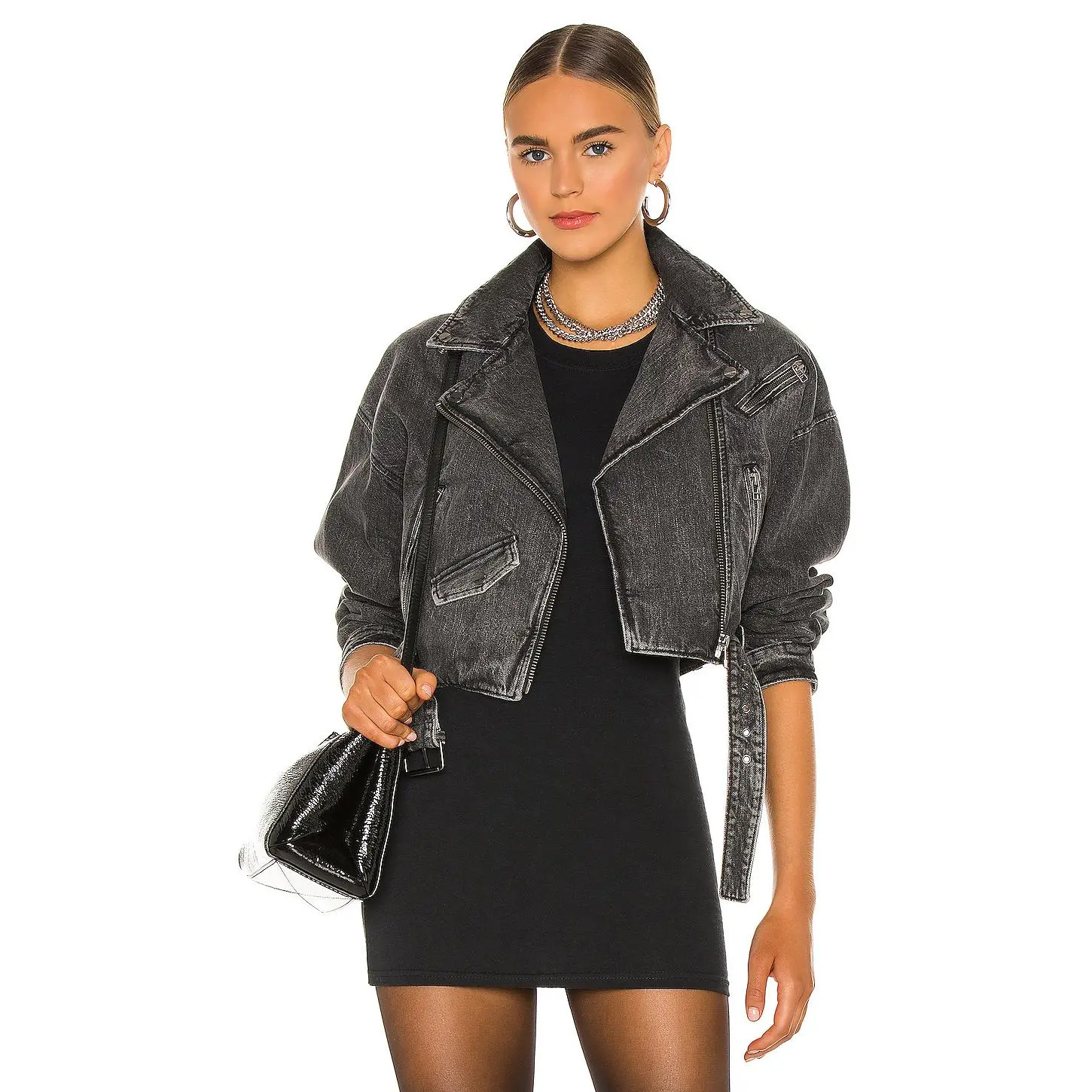 LAMARQUE x REVOLVE Dylan Jacket in Acid Wash Black