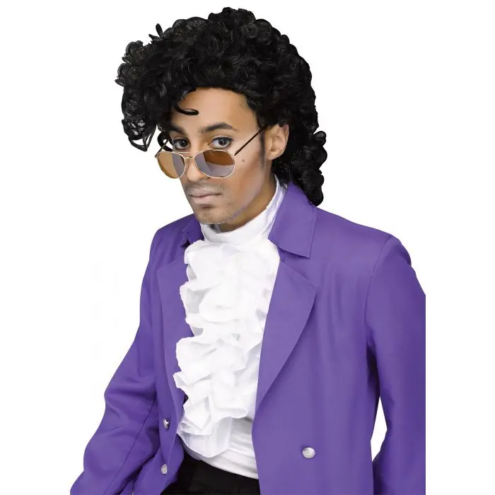 Purple Pain Pop Star Costume Wig