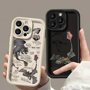 Lovely Couple Toothless Fury Dragon New Phone Case for iPhone 17 17Air 16e 16 15 14 13 12 11 Pro Max Mini  XS X Plus Soft Back Cover Cellphone Protector
