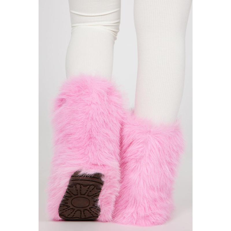 Chilly Days Booties - Pink