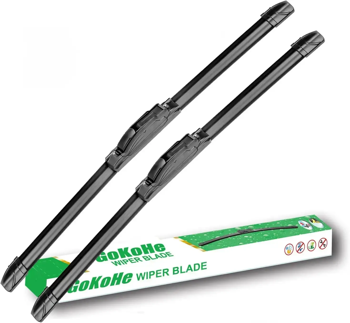 26" + 16" Windshield Wiper Blades for Honda CR-V Acura RDX 2007-2018 Hyundai Accent 2011-2020 Kia Rio 2012-2020 RAV4 2013-2020 Corolla 2009-2019 Nissan leaf 2011-2020 Front Windscreen Wiper