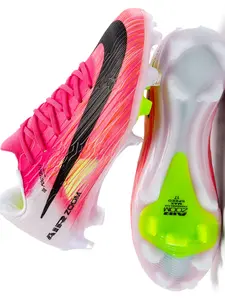Men'S Professional FG Soccer Shoes, Breathable Lightweight Woven Upper Perfectly Fits Foot Shape Football Boots, Anti-Slip High-Grip Outsole, High Performance Soccer Cleats For Training, Matches, Football Practice & Outdoor Sports