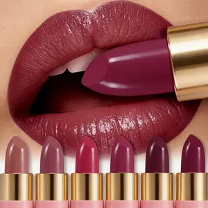 Coral Pearlescent Lipstick - Waterproof, Long-Lasting Shimmer, Non-Sticky Formula, Suitable All Light Beige Lip Shapes, Moisturizing Formula, Luminous End, Hydrating Lip Makeup, Vibrant Red Hue, Creamy Texture, Moisturizing Lipstick