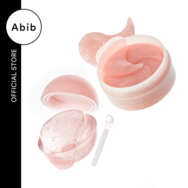 [Abib Official] PDRN Collagen Dewy Glass Duo Set (2 Options) - Korean Skincare Collagen Boosting Gel Mask Eye Treatments for Under Eyes, Puffy Relief, Debloated Face, Brightening, All Skin Types, Self Care