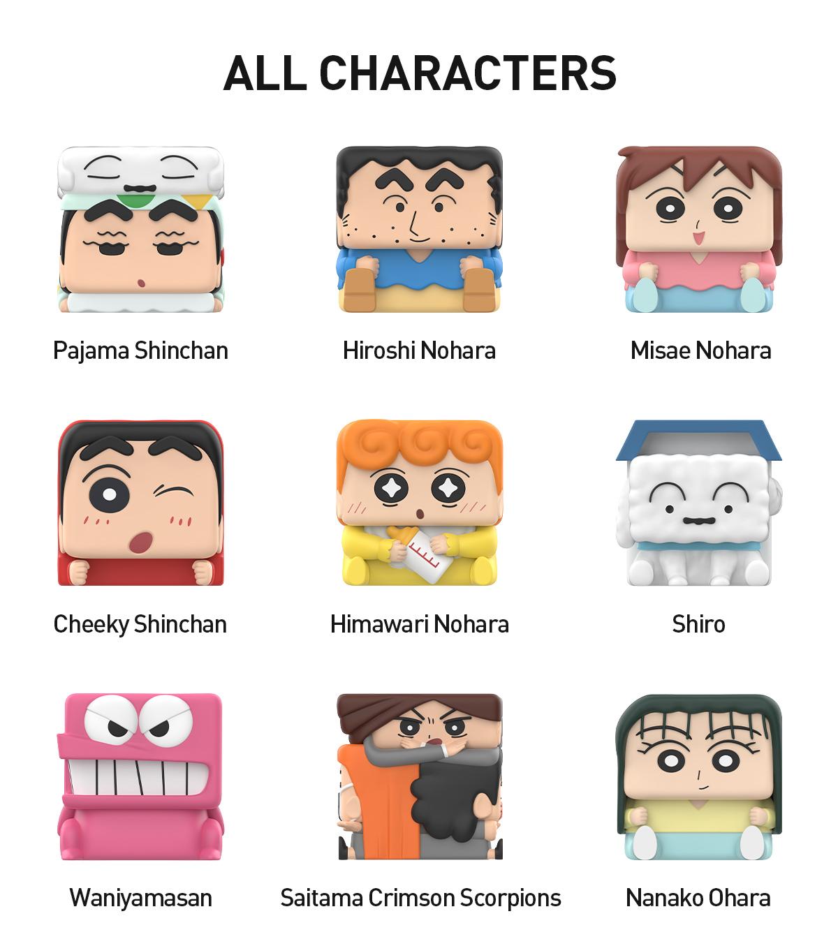 [Spanish] – 【Nuevo - Almacén en EE. UU.】POP MART Crayon Shinchan POP CUBE-2 Series – Figuras | Caja Sorpresa