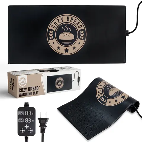 Cozy Bread Proofing Mat | 10in X 20.75in | 70°F-120°F Thermostat Controlled | The Original Sourdough Proofing Mat