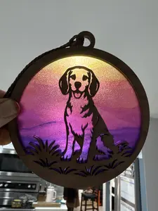 Beagle Suncatcher for Sunny Window