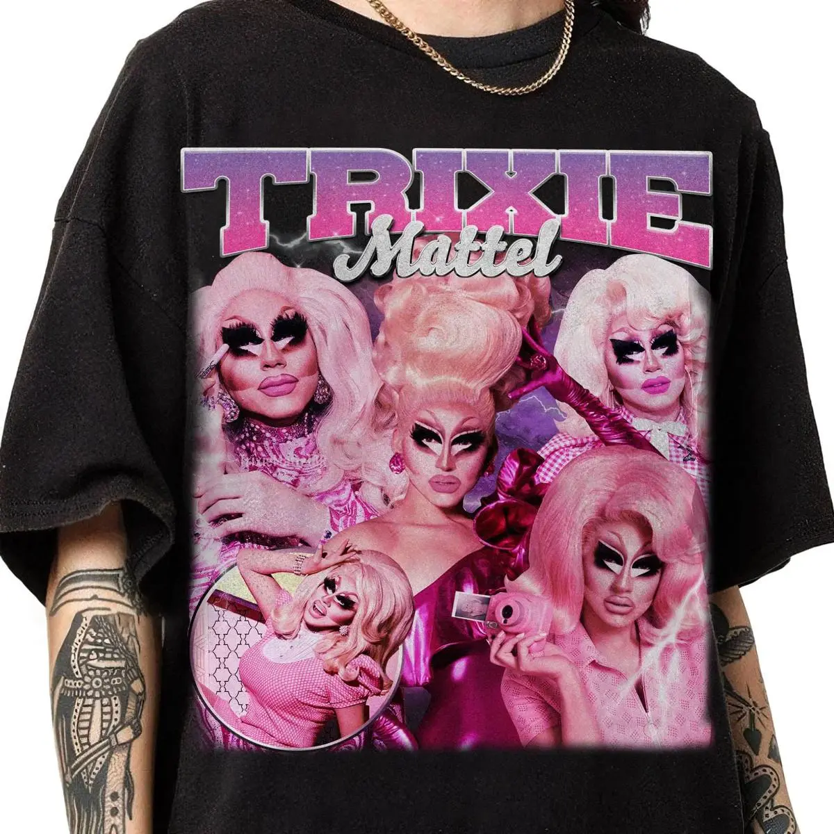 Trixie Mattel & Katya Zamolodchikova Graphic Tee – Retro Drag Queen Unisex Shirt Relaxed Fit Tee for Men & Women