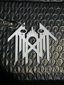 3D printed ii Sleep Token Inspired Logo Keychain FanArt 3D printed ii Sleep Token Inspired Logo Keychain FanArt