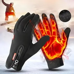 Unisex Touchscreen Warm Gloves, High Quality Anti-Slip, Outdoor Activities, Windproof, Full Finger Design, with Dot Decor, Outdoor Sports Gloves