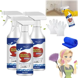 Powerful Fungus Cleaning Kit Mold Removal Spray For Bathroom Tile Ceiling Wall Multi-Purpose High Efficiency Mold Remover Sodium Gluconate Diethylene Glycol Dicarbonate Citric Acid savior couple shopping easy off heavy duty house cleaning nuan blackfriday