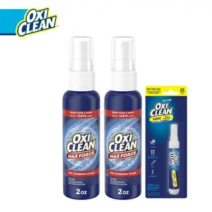 OxiClean Max Force Laundry Stain Remover Spray, Newborn & Baby Essentials, Travel & On-The-Go Stain Treater, 2 fl oz, 2PK