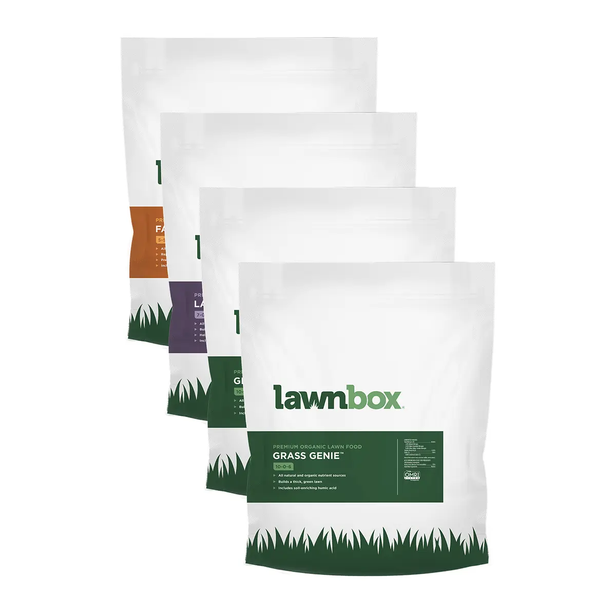 The Andersons Lawnbox Northern Organic Fertilizer Bundle - Full Season Program, Professional Grade, Family Friendly, Includes Humic Acid, Safe for All Turf Types
