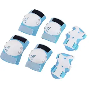 Youth/Kids Knee Pads Elbow Pads Wrist Guards Protective Gear Set for 3-15 Years Child Roller Skates, Skateboard, Cycling, Inline Skating, BMX Bike, Balance Bike, Scooter Riding and Other Outdoor Sports
