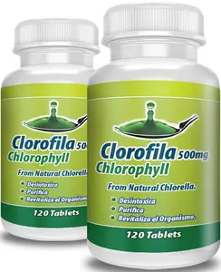 Clorofila en Tabletas 🌱 240 Tabletas | Purifica la sangre | ayuda a la digestion