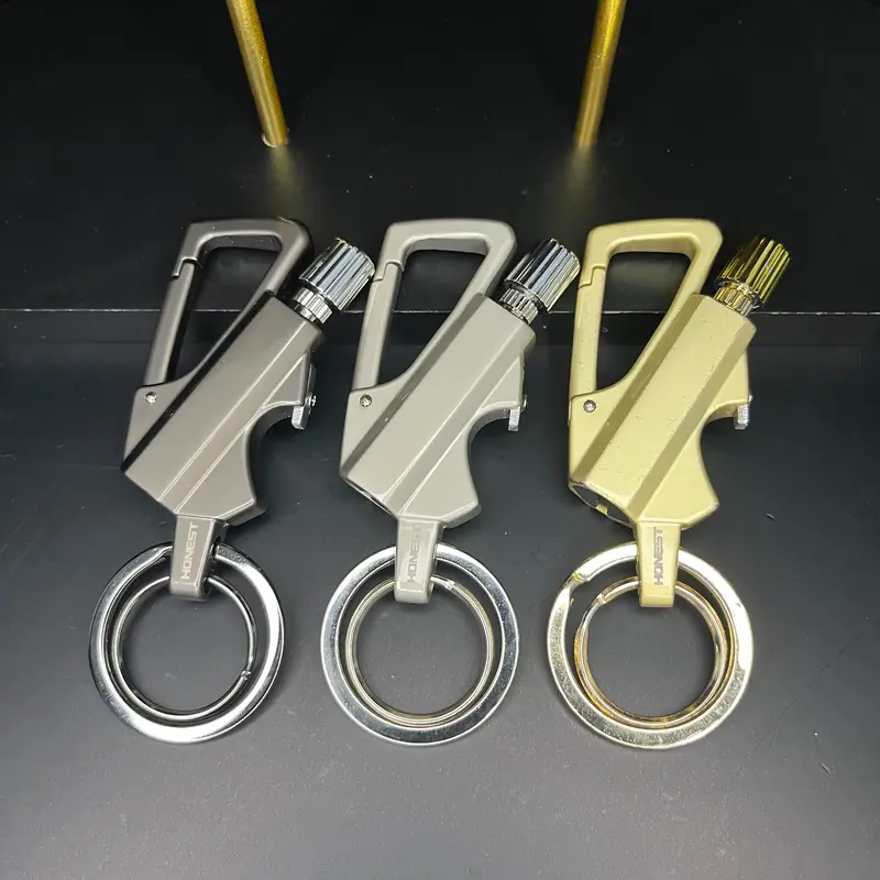 1-Pack Stylish Practical Bottle Opener Keychain with EDC Bottle Opener Function, Built Tough for Travel, Camping Hiking Survival Supplies, Car and Home Daily Use (Fuel Not Included)