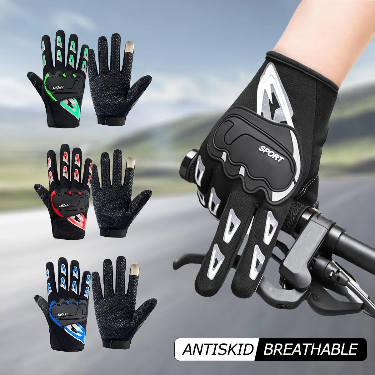1 Pair of Breathable Non-slip Gloves for Men and Women, Outdoor Sports Gloves, Cycling, Fitness Training, Fishing, Full Finger Gloves Adjustable Straps