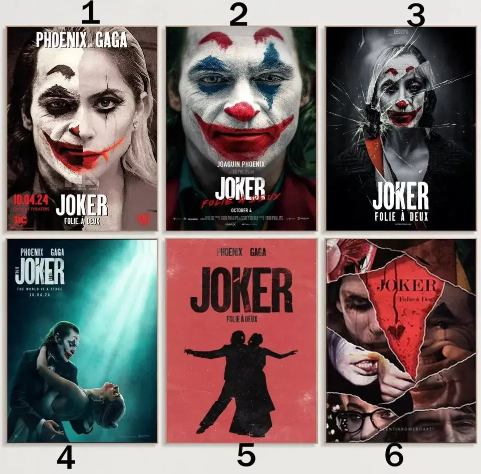 Custom 2024 Joker Folie a Deux Movie Poster