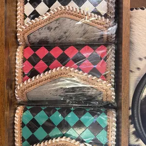 Checker crossbody with Cowhide - Natural Authentic Feel & Distinctive Checker Pattern - Durable Everyday Use - Stylish Functional Accessory