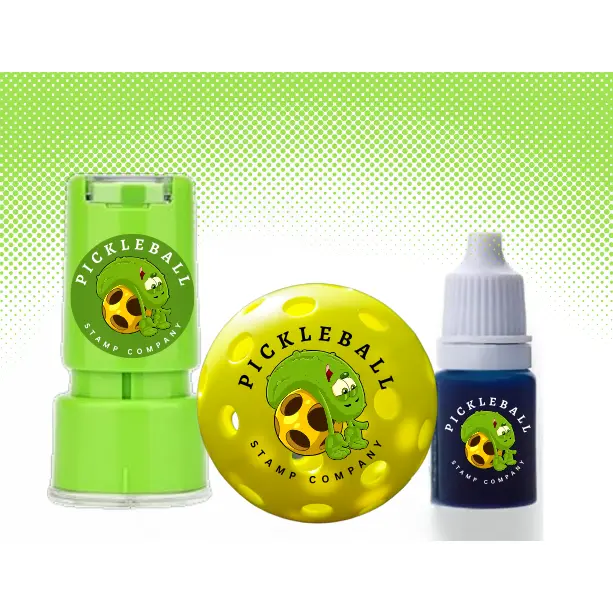 Permanent Self Inking Pickleball Ball Stamp