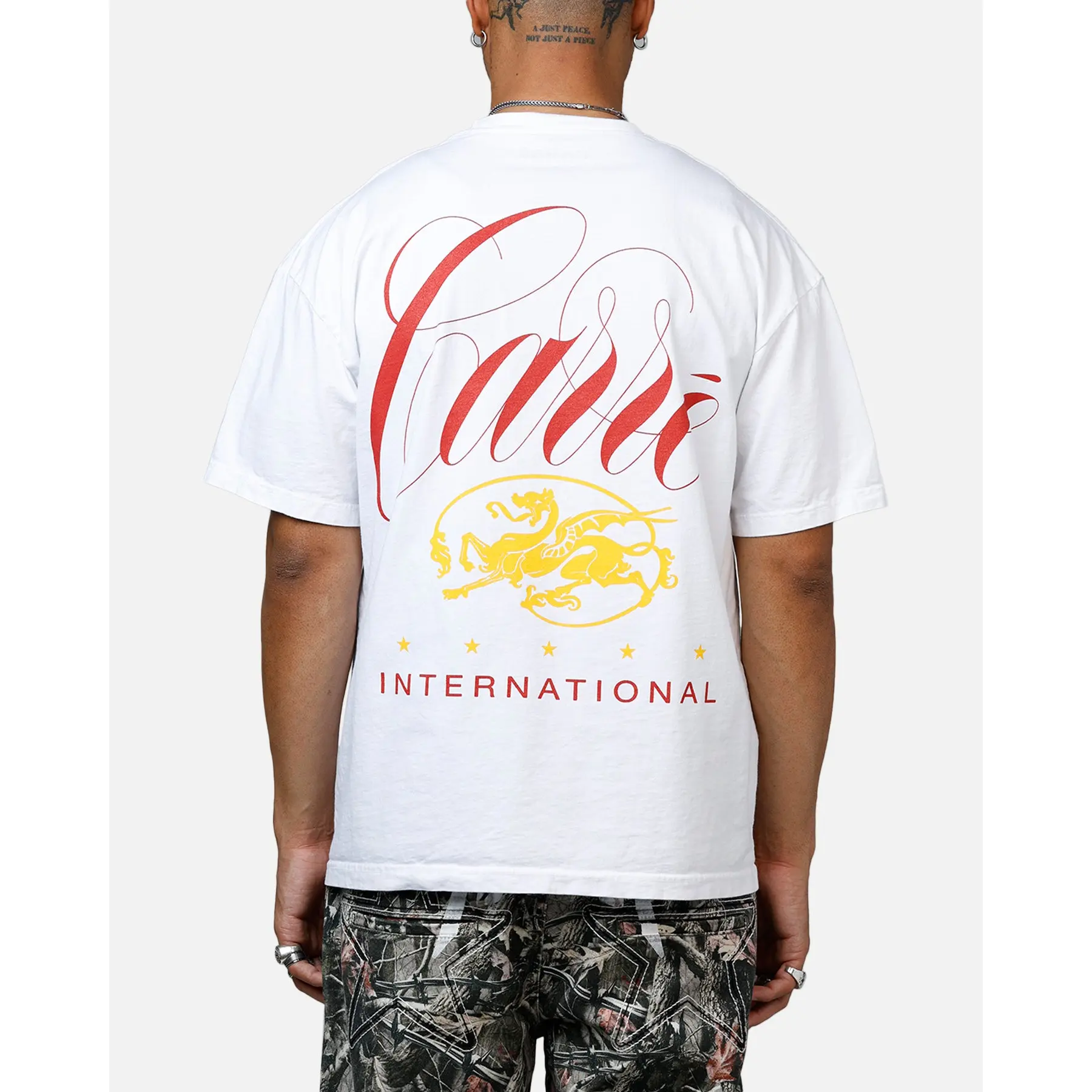 Carre Golden Scale Heavyweight T-Shirt White