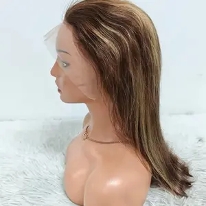Long Brown Hair Wig with Natural Look and Soft Texture for Everyday Wear 18’’ 13*4