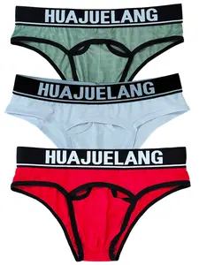 3pcs Men's Low Waist Bikini Briefs, Thin Mesh Breathable Elastic Triangle Underwear, Fashion Sporty Comfort Shorts for Summer