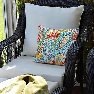 Waterproof Pillow Cover Outdoor Patio Chair Cushion Multiple Sizes Oil-Proof Stain-Resistant Waterproof Pillow Case