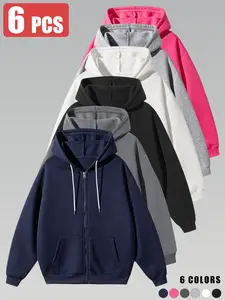 3-pack men’s long-sleeve hoodies, wear-resistant and wrinkle-resistant, breathable and comfortable, loose fit and versatile, for autumn and winter