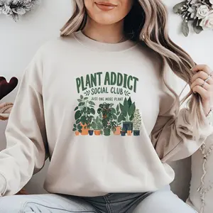 Plant Addict Social Club Shirt, Just One More Plant Sweatshirt, Gardener Hoodie, Botanical Shirt, Plant Lover Gift, Plant Lady Shirt, Gardening Shirt, Gift For men, Women