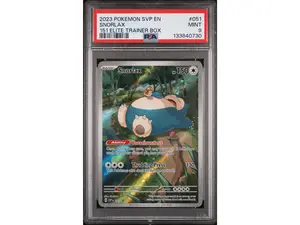 2023 Pokemon Black Star Promo 151 Elite Trainer Box Snorlax #051 PSA 9