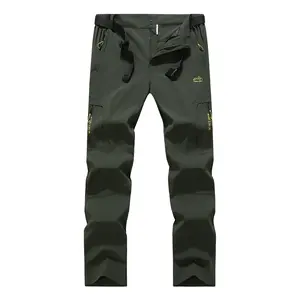 Men's Outdoor Windproof Pants - with Adjustable Waistband, Multi-Zipper Pockets; Non-Stretch Fabric Suitable for Hiking Travel, Construction, & More; Machine Washable Work Trousers for Outdoor Activities   Thermal Hiking Pants