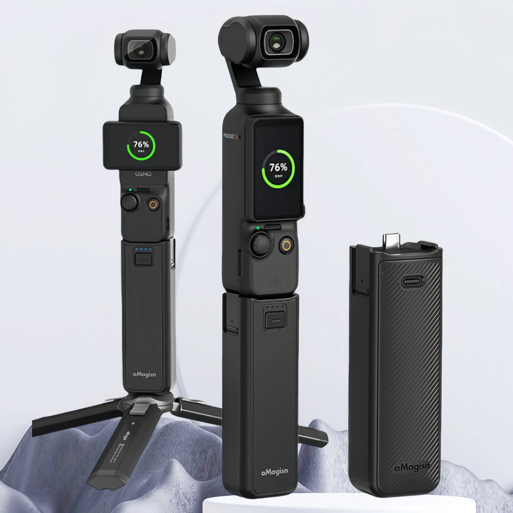 Magnetic Power Bank for DJI Osmo Pocket 3, 1 Count Portable Rechargeable Battery Pack with Data Cable, Photography Camera Accessories for DJI Osmo Pocket 3