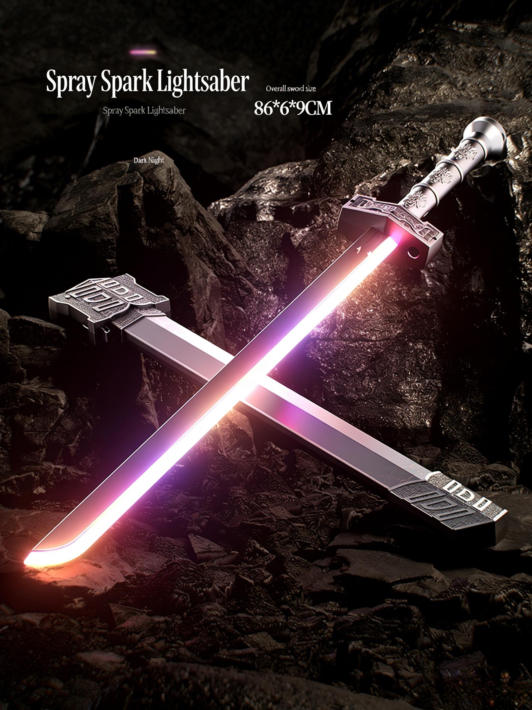 SparkBlade Samurai LED Lightsaber Toy Cyberpunk Katana - 34" Light-Up Propfor Cosplay, Raves & Festivals RGB Lights Durable CollectibleItem US In Stock, Perfect Easter Gift Multi-Color Colorful SparkBlade Samurai LED Lightsaber Toy Cyberpunk Katana - 34" Light-Up Propfor Cosplay, Raves & Festivals RGB Lights Durable CollectibleItem US In Stock, Perfect Easter Gift Multi-Color Colorful