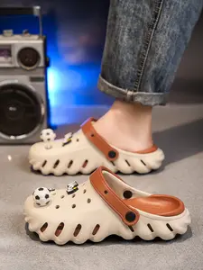 Women's Classic Holey Shoes, Casual Eva Sole Garden Slippers, Summer Trendy DIY Laces, Height-Boosting Comfortable Sandals