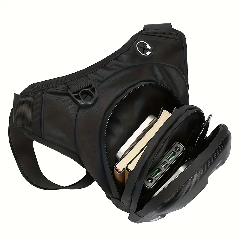 Men's Waterproof Motorcycle Riding Backpack, Chest Waist Leg Bag, Waist Bags, Outdoor Sports Travel Accessories, Latest Design for Bikers, Waterproof Belt Bag, Waterproof Fanny Packs, Bumbag