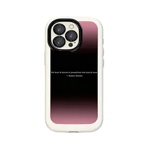 Dreamy Ombre Puffy Case for IP11-17 Pro Max Trendy Protective Lightweight Shockproof Silicone Casing Scratch-Proof Fingerprint-Proof Anti-Skid