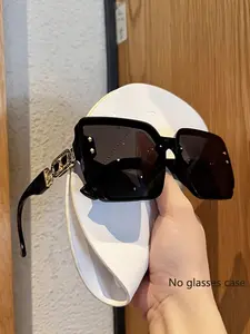 New Fashion Square Large Frame Women's Glasses, Perfect for Travel Street Photography, Parties, Stylish and Trendy Eyewear