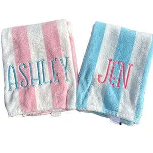 Personalized Embroidered Name Beach Pool Towels