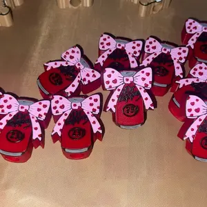 Drink with bow straw topper!