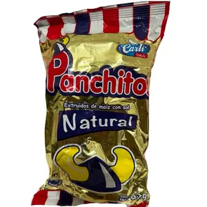 Carli Panchitos Natural 67g - Extruded Corn Snacks with Salt Flavor