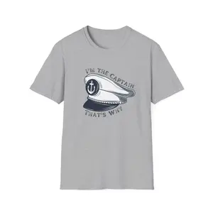 I'm The Captain That's Why T-Shirt | Captain Hat Nautical Anchor Design