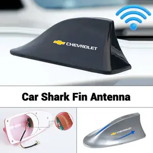 Car Roof Top Mount Shark Shape Fin Antenna Radio Signal Aerial cover decoration For Chevrolet Cruze Sonic Silverado Trax Camaro Captiva Equinox Trailblazer Car Accessories