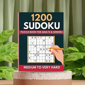 24 Pages Sudoku Puzzles for Adults, Medium to High Difficulty, Challenging, Gifts for Friends, Elderly, Housewarming, Christmas, Puzzle Book