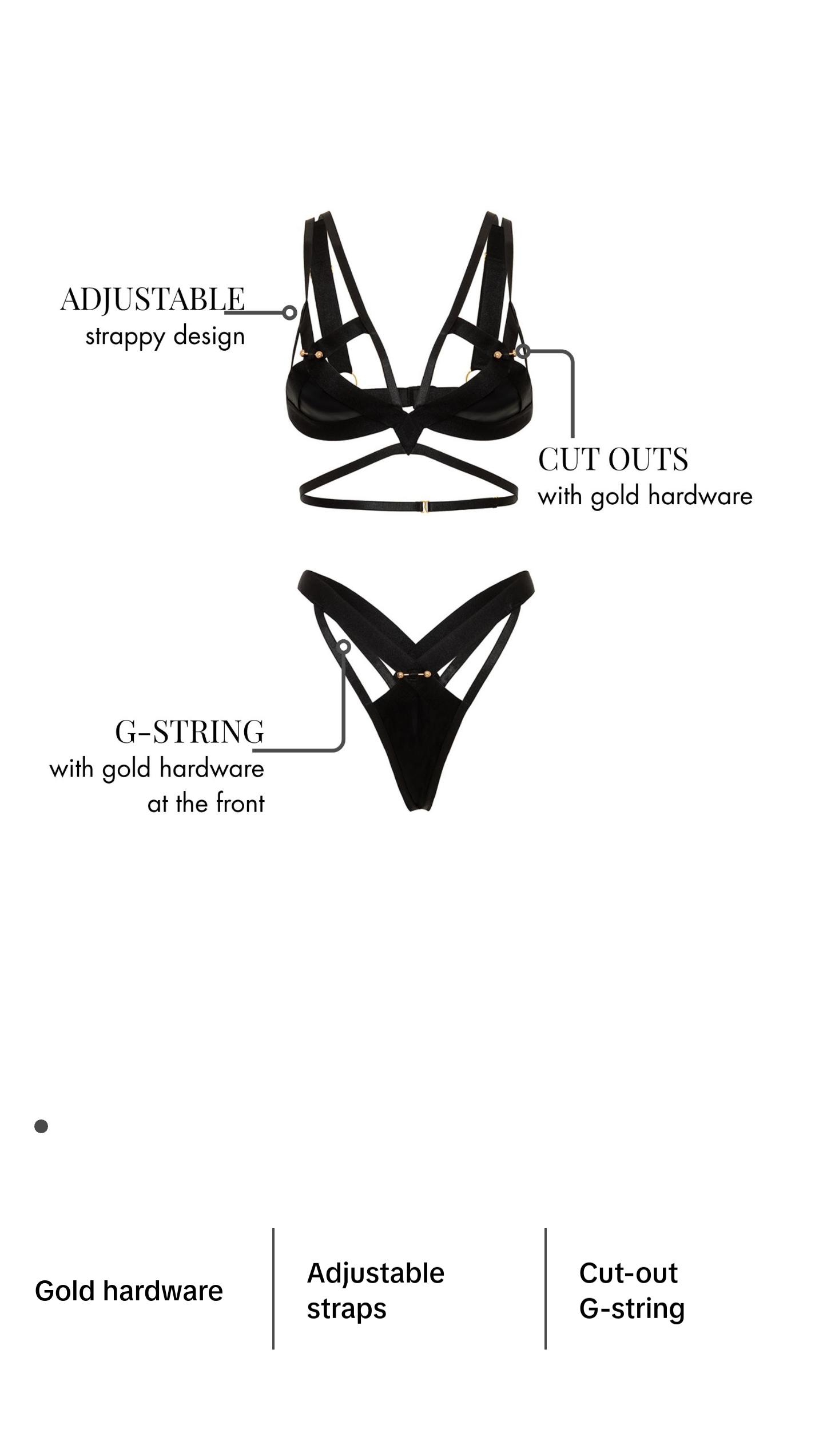 Fetish "X" Marks The Spot Bra Set