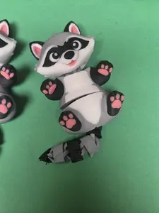 3d printed flexi articulated Raccoons